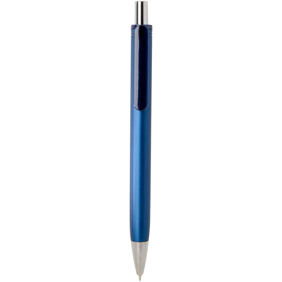 Penna a sfera in materiale riciclato certificato RCS con finitura metallica (inchiostro nero) Feld personalizzato con logo - Pubblienne