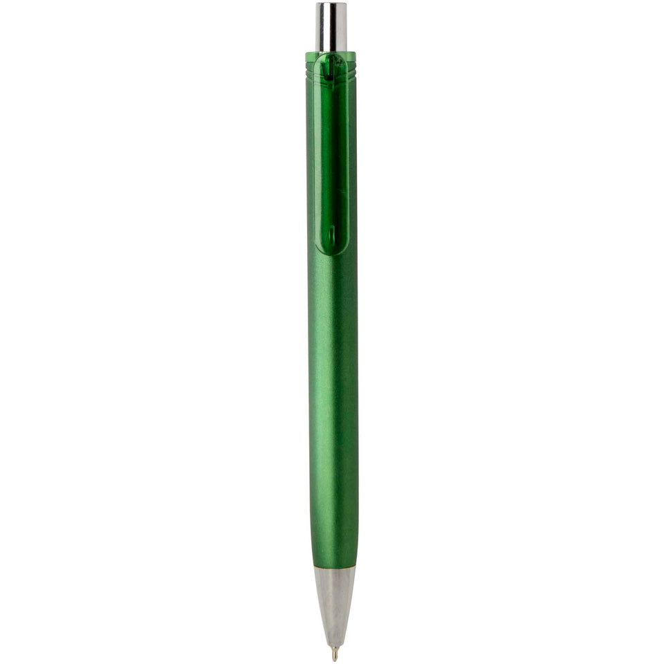 Penna a sfera in materiale riciclato certificato RCS con finitura metallica (inchiostro nero) Feld personalizzato con logo - Pubblienne