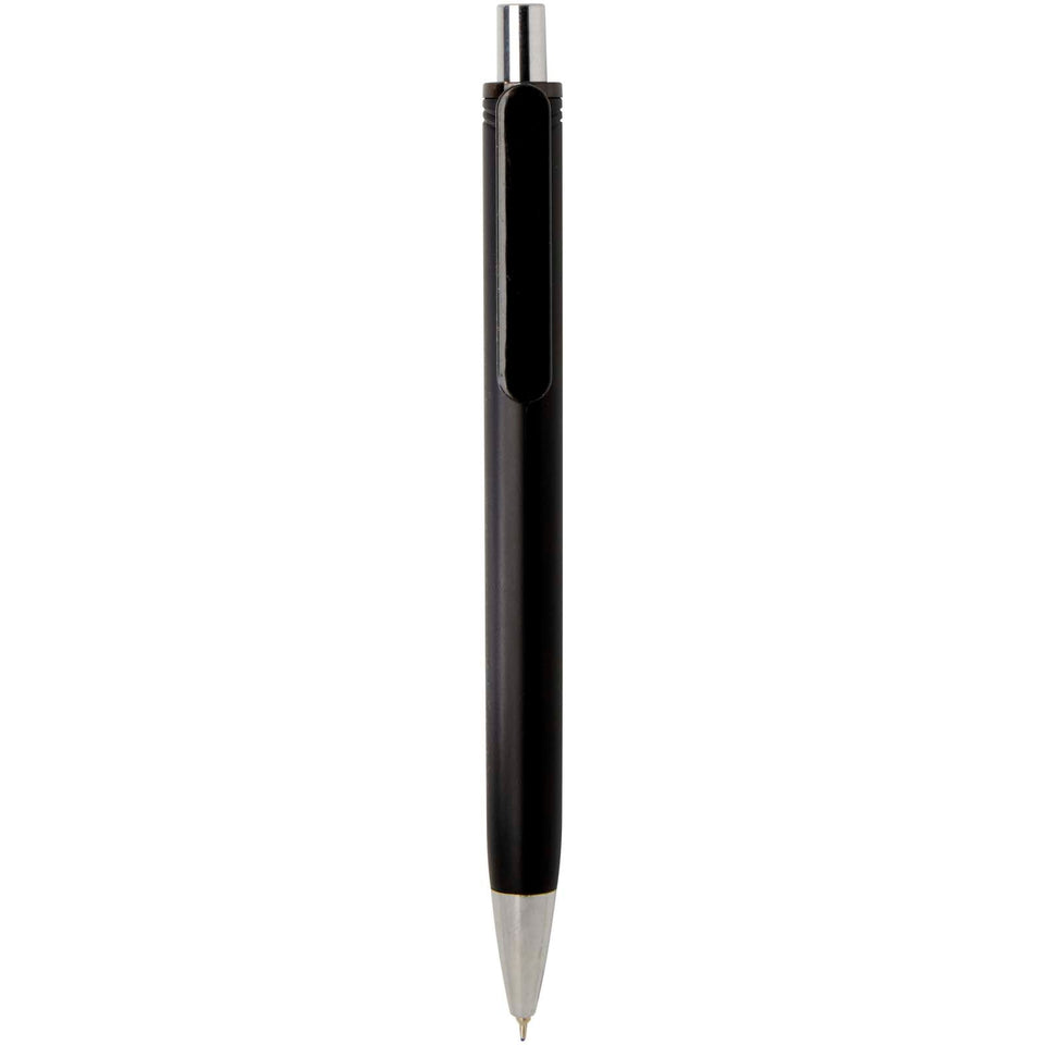 Penna a sfera in materiale riciclato certificato RCS con finitura metallica (inchiostro nero) Feld personalizzato con logo - Pubblienne