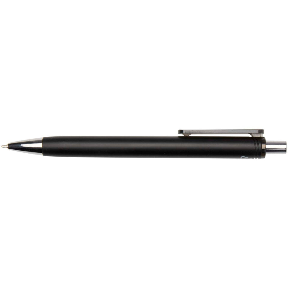 Penna a sfera in materiale riciclato certificato RCS con finitura metallica (inchiostro nero) Feld personalizzato con logo - Pubblienne