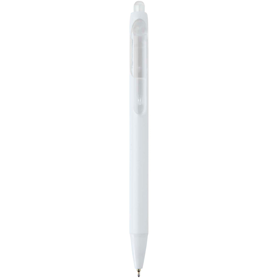Penna a sfera a doppia iniezione in materiale riciclato certificato RCS (inchiostro blu) Glen personalizzato con logo - Pubblienne