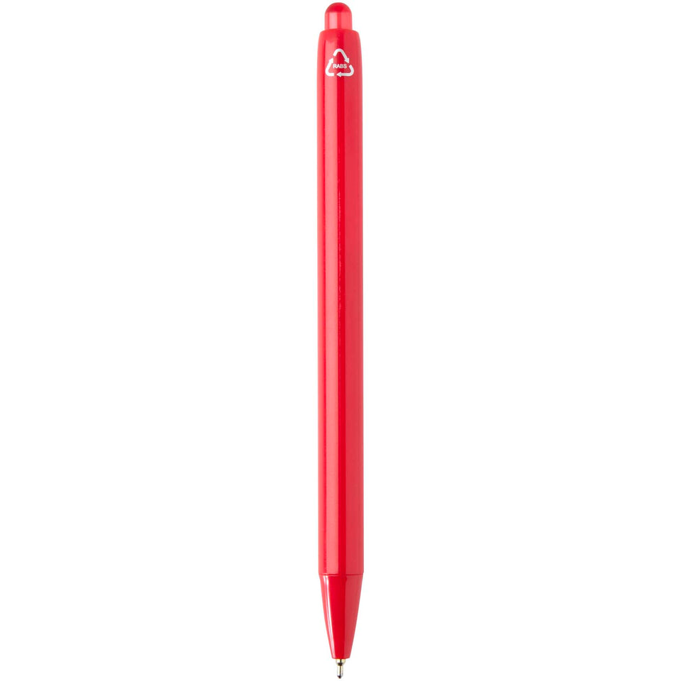 Penna a sfera a doppia iniezione in materiale riciclato certificato RCS (inchiostro blu) Glen personalizzato con logo - Pubblienne