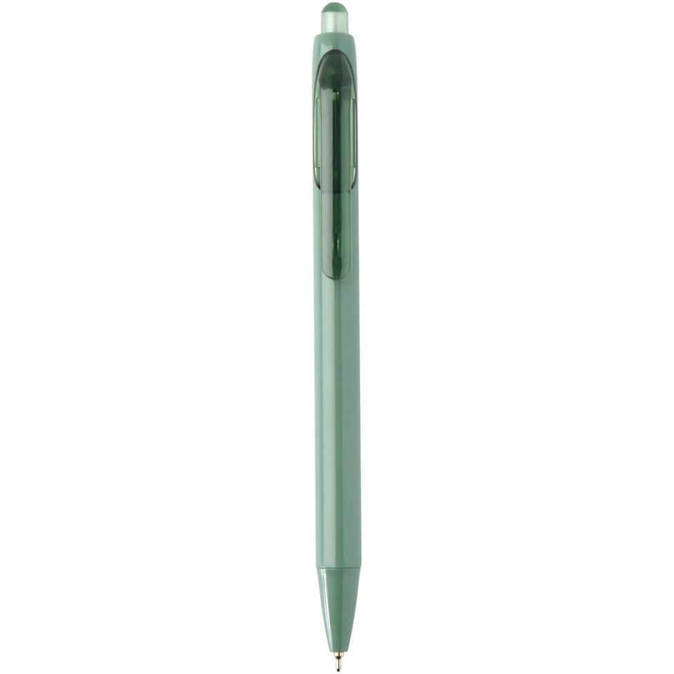 Penna a sfera a doppia iniezione in materiale riciclato certificato RCS (inchiostro blu) Glen personalizzato con logo - Pubblienne