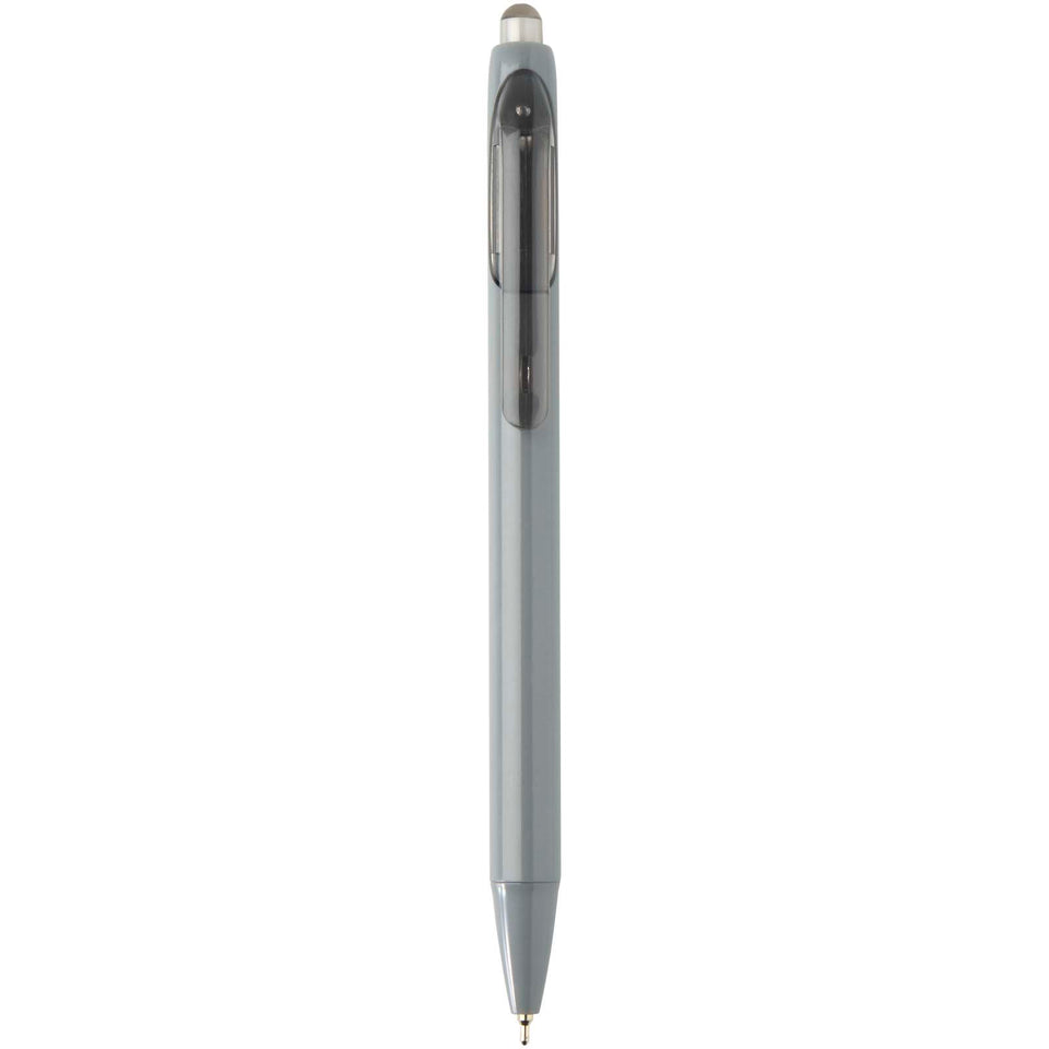 Penna a sfera a doppia iniezione in materiale riciclato certificato RCS (inchiostro blu) Glen personalizzato con logo - Pubblienne