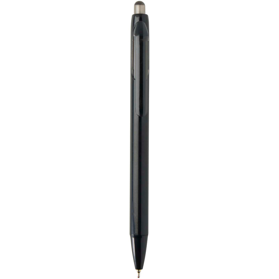 Penna a sfera a doppia iniezione in materiale riciclato certificato RCS (inchiostro blu) Glen personalizzato con logo - Pubblienne
