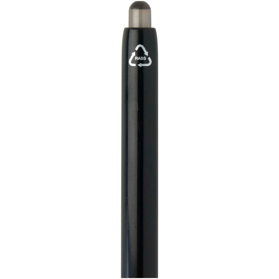 Penna a sfera a doppia iniezione in materiale riciclato certificato RCS (inchiostro blu) Glen personalizzato con logo - Pubblienne