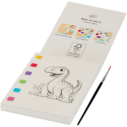Libro da colorare e set di pennarelli acquerellabili Quell personalizzato con logo - Pubblienne