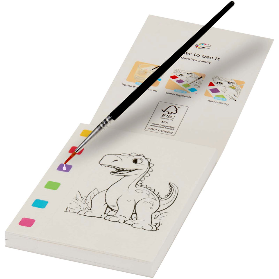 Libro da colorare e set di pennarelli acquerellabili Quell personalizzato con logo - Pubblienne