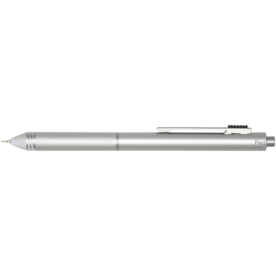Penna a sfera 4 in 1 in acciaio inossidabile riciclato certificato RCS Tine personalizzato con logo - Pubblienne