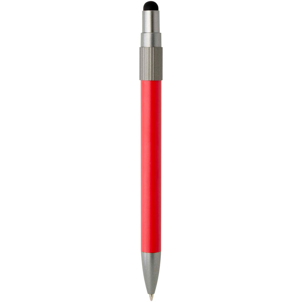 Penna a sfera in materiale riciclato certificato RCS con stilo e rotella antistress (inchiostro blu) Rill personalizzato con logo - Pubblienne