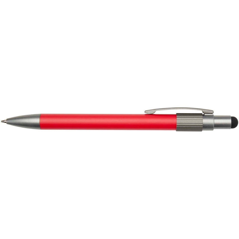 Penna a sfera in materiale riciclato certificato RCS con stilo e rotella antistress (inchiostro blu) Rill personalizzato con logo - Pubblienne
