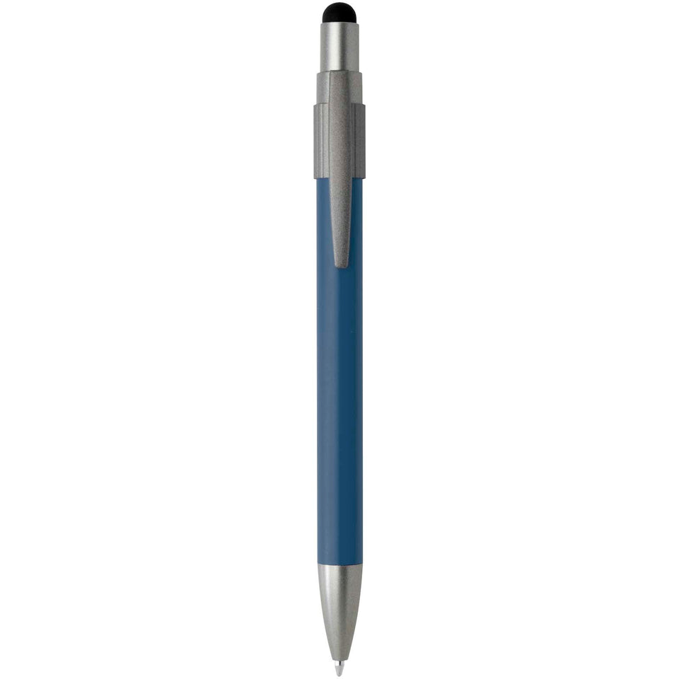 Penna a sfera in materiale riciclato certificato RCS con stilo e rotella antistress (inchiostro blu) Rill personalizzato con logo - Pubblienne