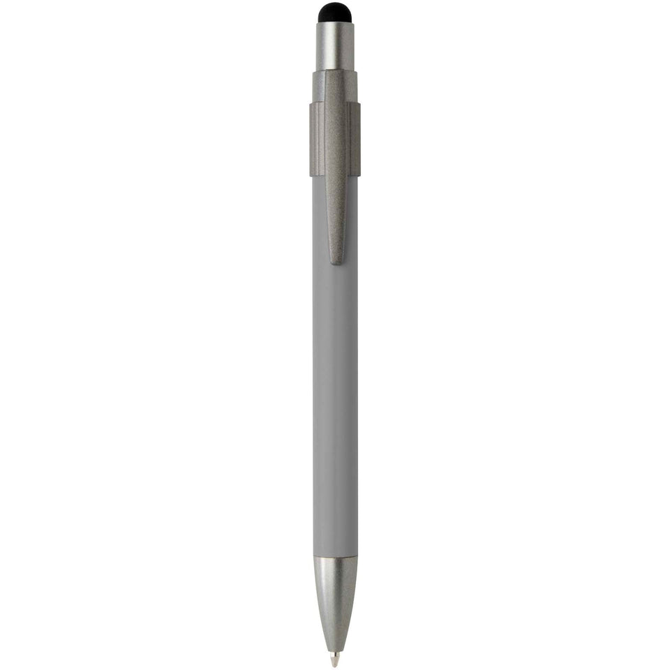 Penna a sfera in materiale riciclato certificato RCS con stilo e rotella antistress (inchiostro blu) Rill personalizzato con logo - Pubblienne