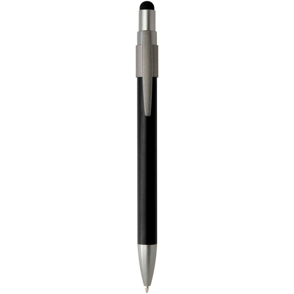 Penna a sfera in materiale riciclato certificato RCS con stilo e rotella antistress (inchiostro blu) Rill personalizzato con logo - Pubblienne