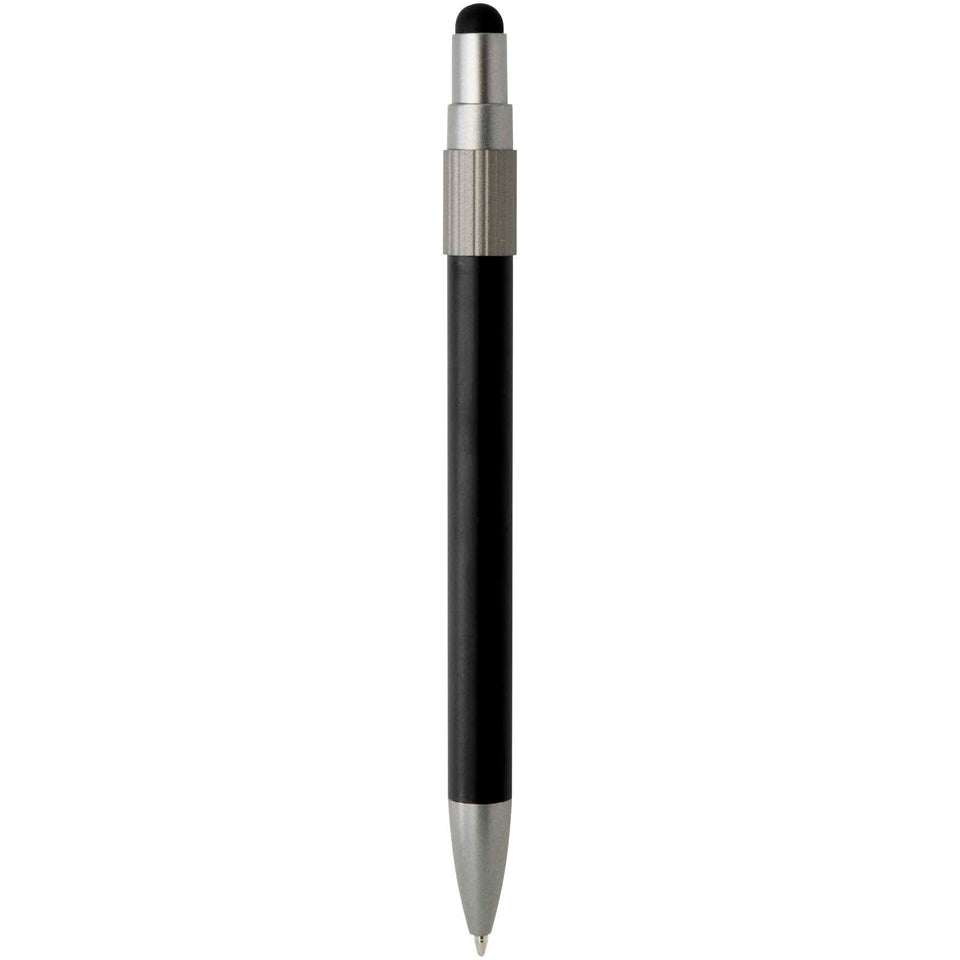 Penna a sfera in materiale riciclato certificato RCS con stilo e rotella antistress (inchiostro blu) Rill personalizzato con logo - Pubblienne