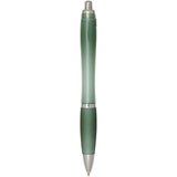 Penna a sfera in plastica riciclata certificata RCS con fusto e impugnatura colorati (inchiostro nero) Nash personalizzato con logo - Pubblienne