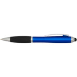 Penna a sfera con pennino in plastica riciclata RCS con fusto colorato e impugnatura di colore nero (inchiostro nero) Nash personalizzato con logo - Pubblienne