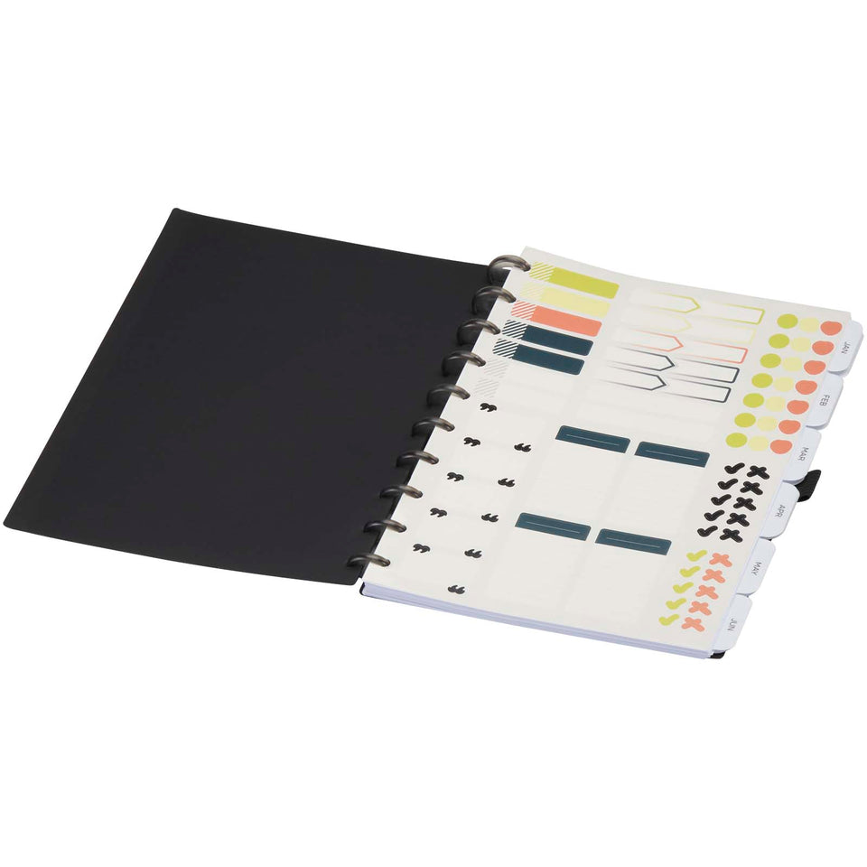 Agenda con copertina flessibile e sistema a anelli SMART personalizzato con logo - Pubblienne