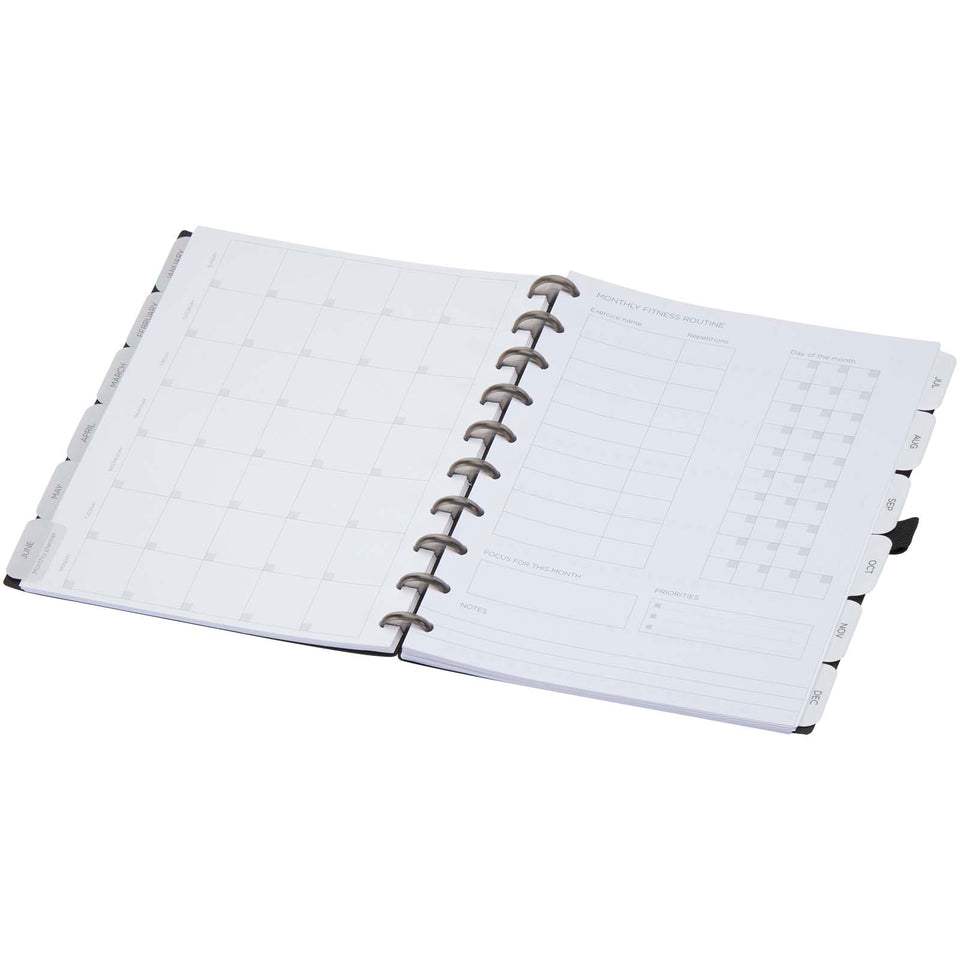 Agenda con copertina flessibile e sistema a anelli SMART personalizzato con logo - Pubblienne