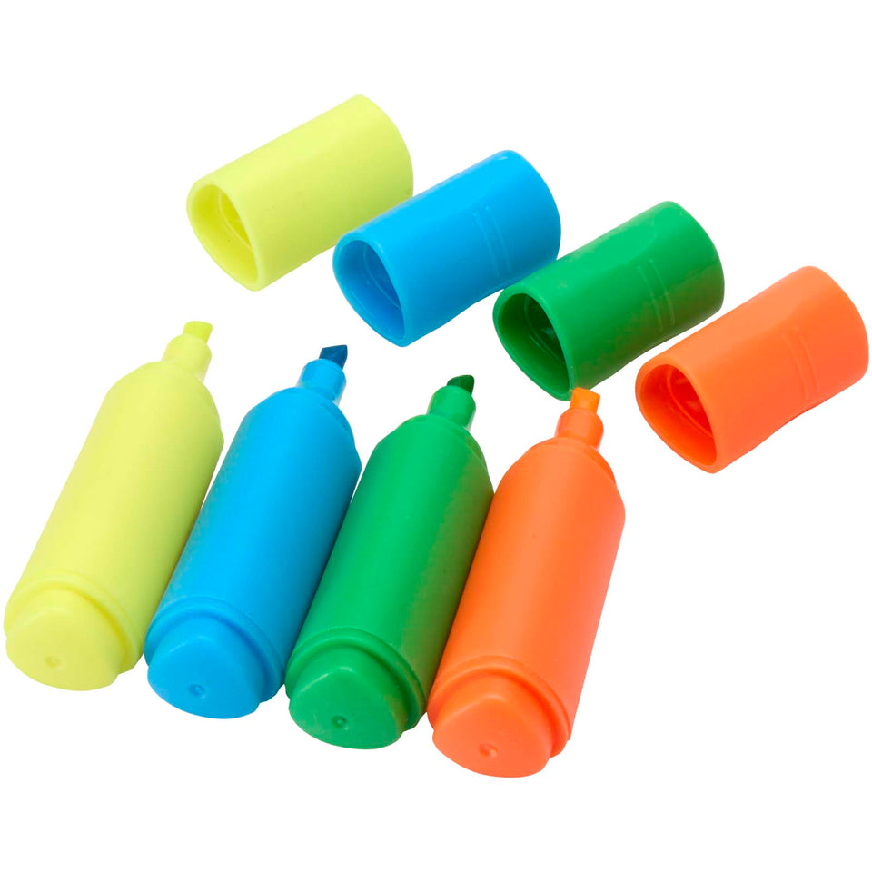 Set di evidenziatori in plastica riciclata Mini personalizzato con logo - Pubblienne
