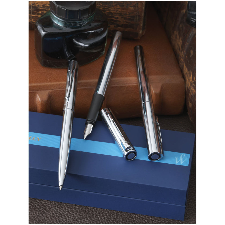 Waterman penna roller Graduate (inchiostro nero) personalizzato con logo - Pubblienne