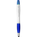 Penna a sfera con stylus ed evidenziatore Nash (inchiostro nero) personalizzato con logo - Pubblienne