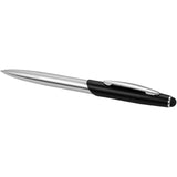Set penna a sfera e penna roller con stylus Geneva (inchiostro blu) personalizzato con logo - Pubblienne
