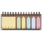 Blocco note a spirale con foglietti adesivi colorati Spinner personalizzato con logo - Pubblienne