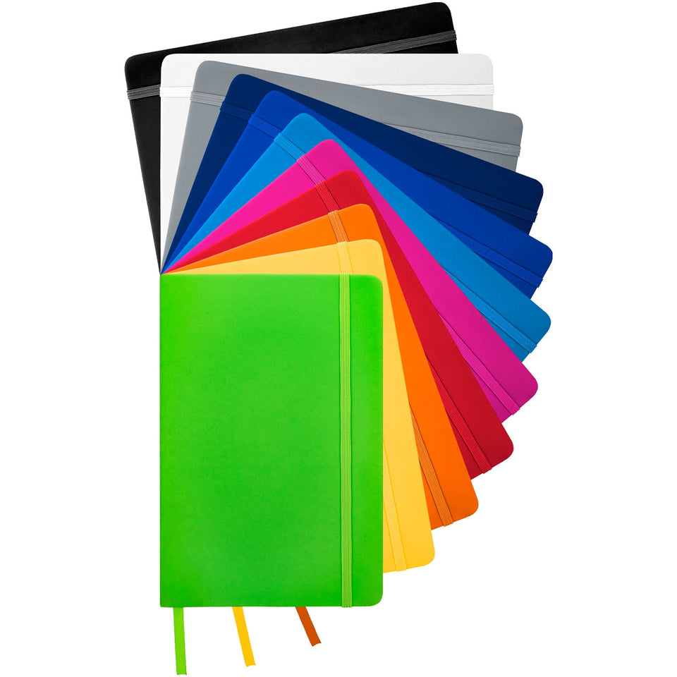 Blocco note formato A5 con copertina rigida Spectrum personalizzato con logo - Pubblienne