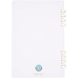 Blocco note a spirale formato A5 con copertina rigida in materiale riciclato certificato RCS Fil personalizzato con logo - Pubblienne