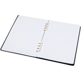 Blocco note a spirale formato A5 con copertina rigida in materiale riciclato certificato RCS Fil personalizzato con logo - Pubblienne