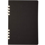 Blocco note a spirale formato A5 con copertina rigida in materiale riciclato certificato RCS Fil personalizzato con logo - Pubblienne