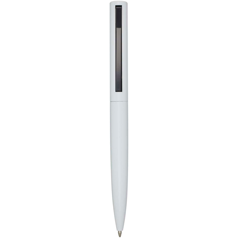 Portablocco formato A4 con chiusura magnetica e penna a sfera in materiale riciclato certificato RCS (inchiostro nero) Clast personalizzato con logo - Pubblienne