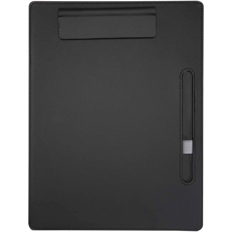 Portablocco formato A4 con chiusura magnetica e penna a sfera in materiale riciclato certificato RCS (inchiostro nero) Clast personalizzato con logo - Pubblienne