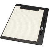 Portablocco formato A4 con chiusura magnetica e penna a sfera in materiale riciclato certificato RCS (inchiostro nero) Clast personalizzato con logo - Pubblienne