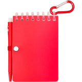 Set blocco note con copertina morbida in materiale riciclato e penna a sfera (inchiostro blu) per attività all'aperto Lig Min personalizzato con logo - Pubblienne