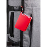 Set blocco note con copertina morbida in materiale riciclato e penna a sfera (inchiostro blu) per attività all'aperto Lig Min personalizzato con logo - Pubblienne