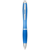 Penna a sfera con fusto e impugnatura colorati Nash (inchiostro blu) personalizzato con logo - Pubblienne