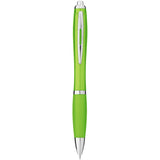Penna a sfera con fusto e impugnatura colorati Nash (inchiostro blu) personalizzato con logo - Pubblienne