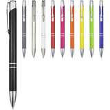 Penna a sfera a scatto Moneta in alluminio (inchiostro blu) personalizzato con logo - Pubblienne