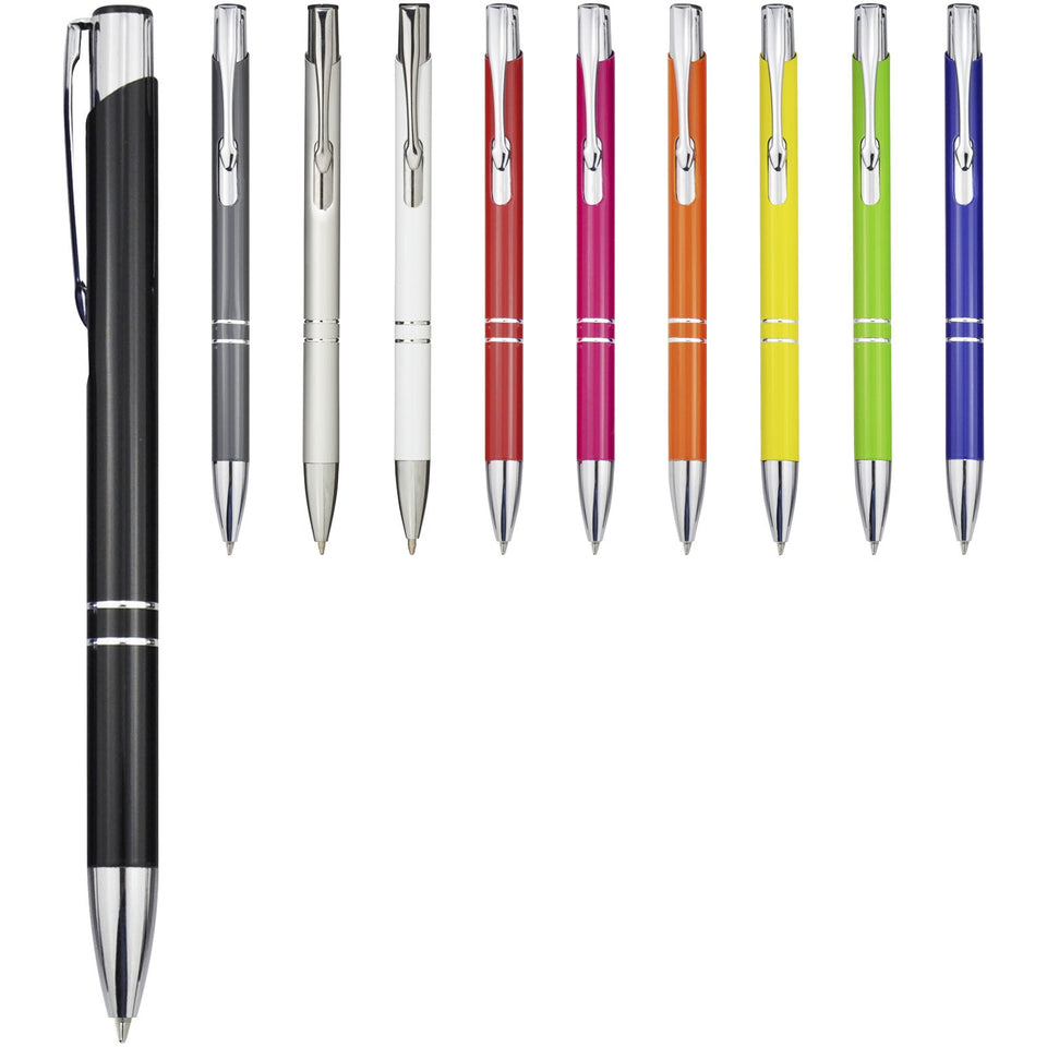 Penna a sfera a scatto Moneta in alluminio (inchiostro blu) personalizzato con logo - Pubblienne