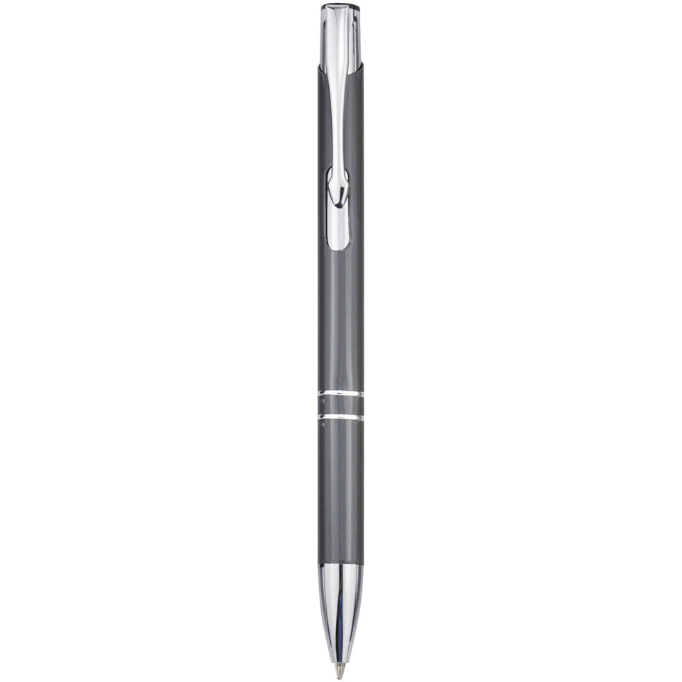 Penna a sfera a scatto Moneta in alluminio (inchiostro blu) personalizzato con logo - Pubblienne