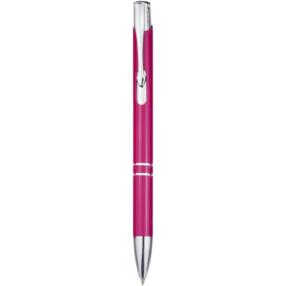 Penna a sfera a scatto Moneta in alluminio (inchiostro blu) personalizzato con logo - Pubblienne
