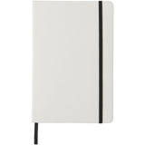 Blocco note bianco formato A5 con elastico colorato Spectrum personalizzato con logo - Pubblienne