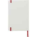 Blocco note bianco formato A5 con elastico colorato Spectrum personalizzato con logo - Pubblienne