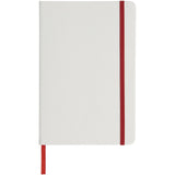 Blocco note bianco formato A5 con elastico colorato Spectrum personalizzato con logo - Pubblienne