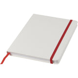Blocco note bianco formato A5 con elastico colorato Spectrum personalizzato con logo - Pubblienne