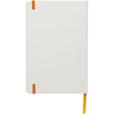 Blocco note bianco formato A5 con elastico colorato Spectrum personalizzato con logo - Pubblienne