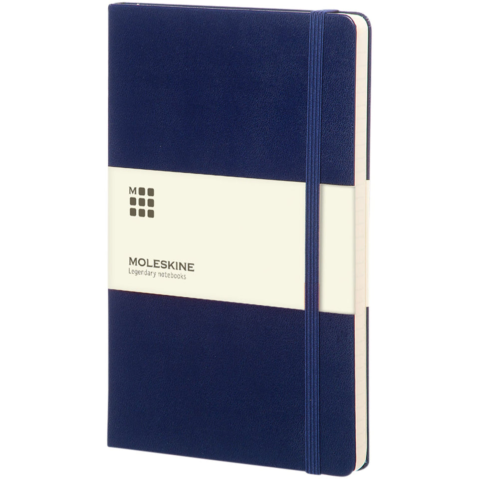 Blocco note con copertina rigida - a righe Moleskine Classic L personalizzato con logo - Pubblienne