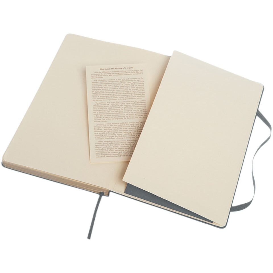 Blocco note con copertina rigida - a righe Moleskine Classic L personalizzato con logo - Pubblienne